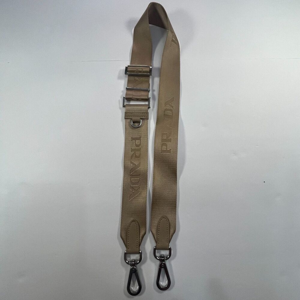 Prada Tan 39" Bag Strap Luxury Designer Handbag - Authenticity Not Verified